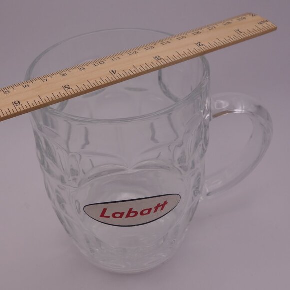 Vintage Labatt Circles Beer Glass with Handle - Picture 4 of 14